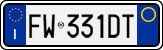 License plate of Italy, Cars (1994 year series)