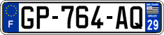 French license plate, SIV (ordinary)