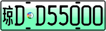 License plate of China, Electric vehicles
