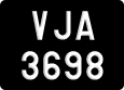 License plate of Malaysia, A(BC) 1(234)