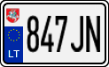 License plate of Lithuania, Motorcycles