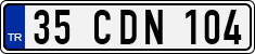 License plate of Turkey, Regular plates