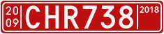 License plate of Sweden, Transit plates