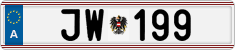 License plate of Austria, Official services and consulates