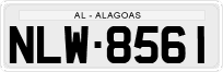 License plate of Brazil, Private owners (1990)