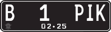 License plate of Indonesia, Regular plates