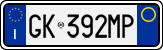 License plate of Italy, Cars (1994 year series)