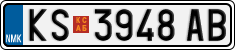 License plate of North Macedonia, Regular plates (2012)