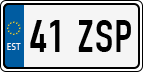 License plate of Estonia, Regular car plates (US-size)