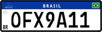 License plate of Brazil, Private owners (Mercosul)