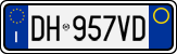 License plate of Italy, Cars (1994 year series)