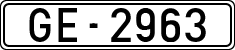 License plates of Spain, 1900 year series