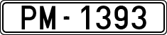 License plates of Spain, 1900 year series