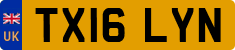 License plate of the United Kingdom, 2001 year system