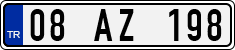 License plate of Turkey, Regular plates