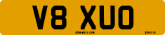 License plate of the United Kingdom, 1983 year system