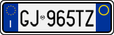 License plate of Italy, Cars (1994 year series)