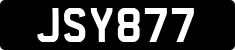 License plate of Jersey, JSY123