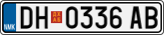 License plate of North Macedonia, Regular plates (2012)