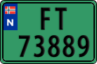 License plate of Norway, Commercial vehicles