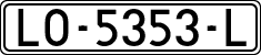 License plates of Spain, 1971 year series