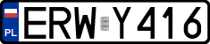 License plates of Poland, Regular car plates