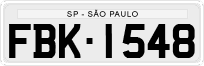 License plate of Brazil, Private owners (1990)