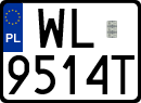 License plates of Poland, Regular car plates
