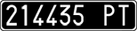 License plate of Italy, Cars (1927 year series)
