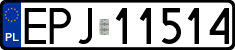 License plates of Poland, Regular car plates