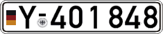 German license plate, Military