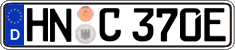 German license plate, Electric vehicles