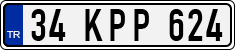 License plate of Turkey, Regular plates