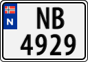 License plate of Norway, Trailers, motorcycles, special vehicles
