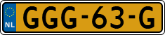 License plate of the Netherlands, Cars