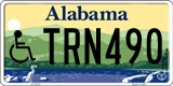 Alabama, Vehicles for disabled persons TAB123