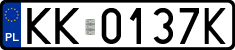 License plates of Poland, Regular car plates
