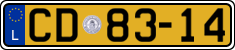 License plate of Luxembourg, Diplomatic