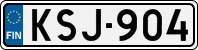 License plate of Finland, Cars
