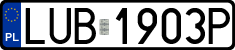 License plates of Poland, Regular car plates