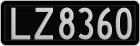License plate of New Zealand, AB1(234)