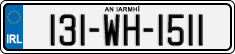 License plate of Ireland, Regular plates