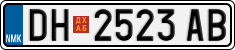 License plate of North Macedonia, Regular plates (2012)