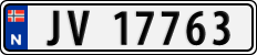License plate of Norway, Cars