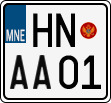 License plate of Montenegro, Motorcycles
