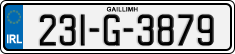 License plate of Ireland, Regular plates