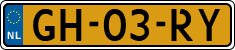 License plate of the Netherlands, Cars