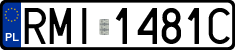 License plates of Poland, Regular car plates