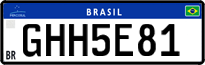 License plate of Brazil, Private owners (Mercosul)