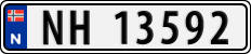 License plate of Norway, Cars